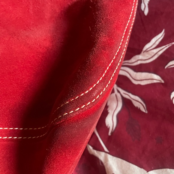 Dooney Bourke suede tote satchel - Picture 4 of 10